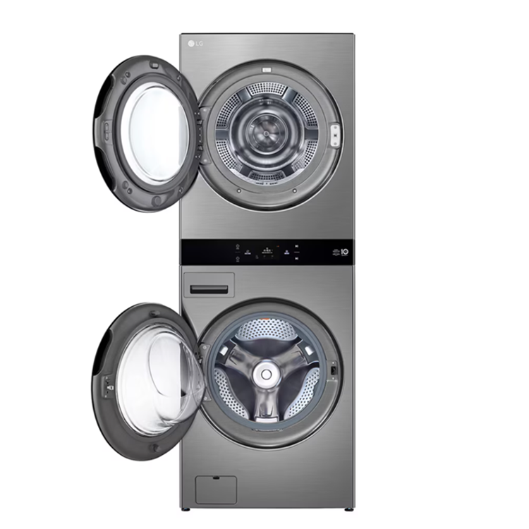 (可議價)LG 樂金 洗22公斤+乾20公斤 WashTower™ AI 智控熱泵除濕洗乾衣機(WD-S2220VM)