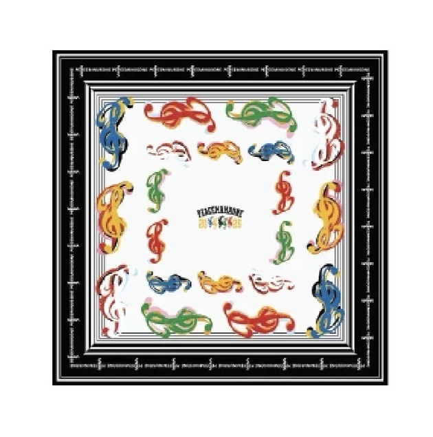 GD G-DRAGON 權志龍 Peaceminusone x 2025 MAMA Awards Scarf 彩色音符方巾 包頭巾 圍巾