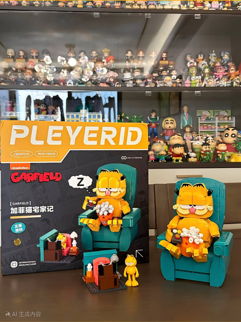 【 預購 】野想PLEYERID Garfield 加菲貓宅家記 收藏級積木模型