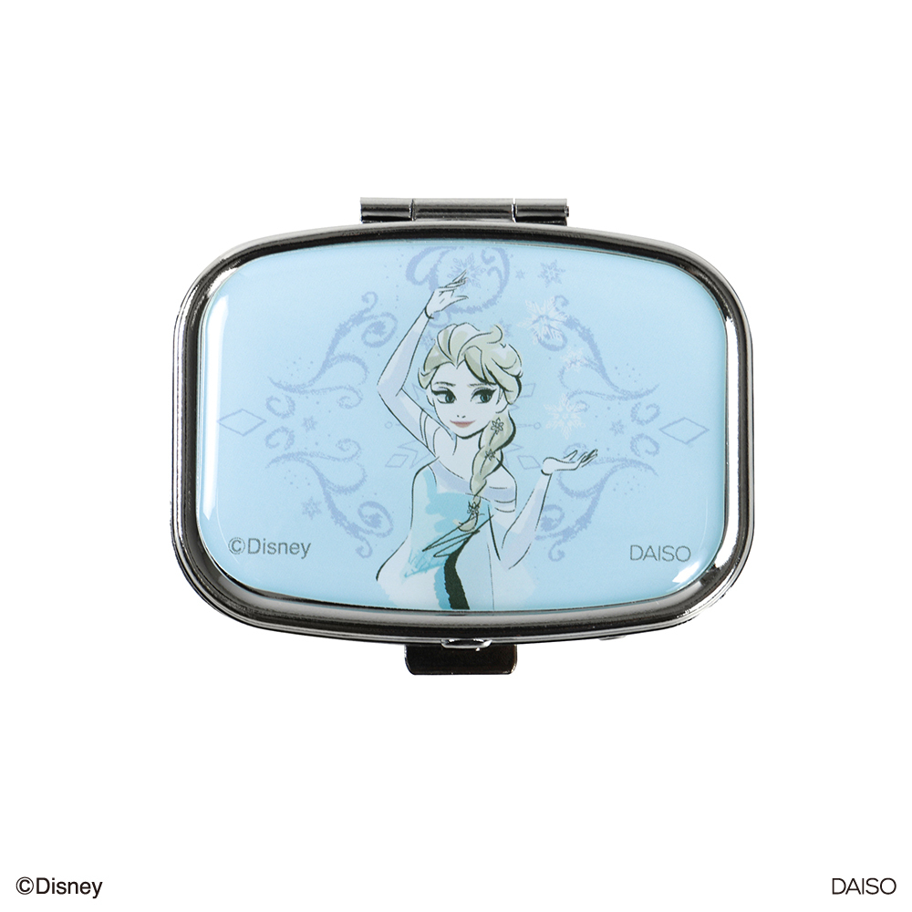 TP 附鏡收納盒/冰雪奇緣-藍 4.5×5.5×1.3cm