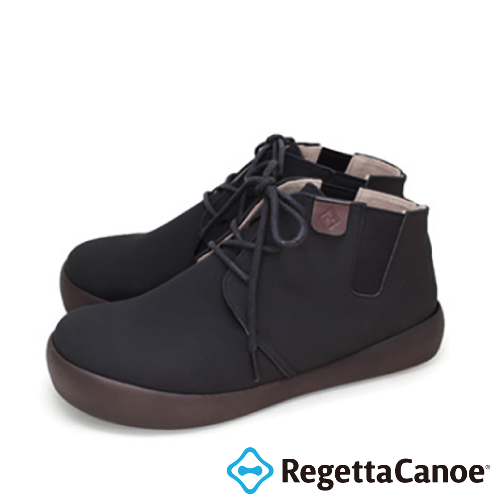 大阪樂步健康鞋 RegettaCanoe 防滑低筒繫帶休閒鞋CJNS1304(BLK-黑色)