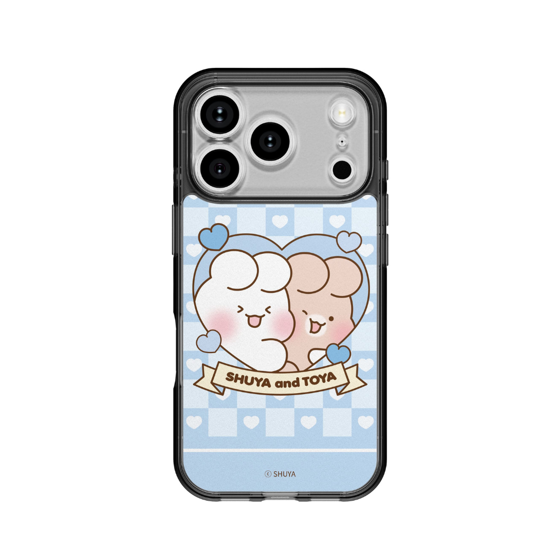 Shuya 手機背貼膜 / 藍色愛心-VC115