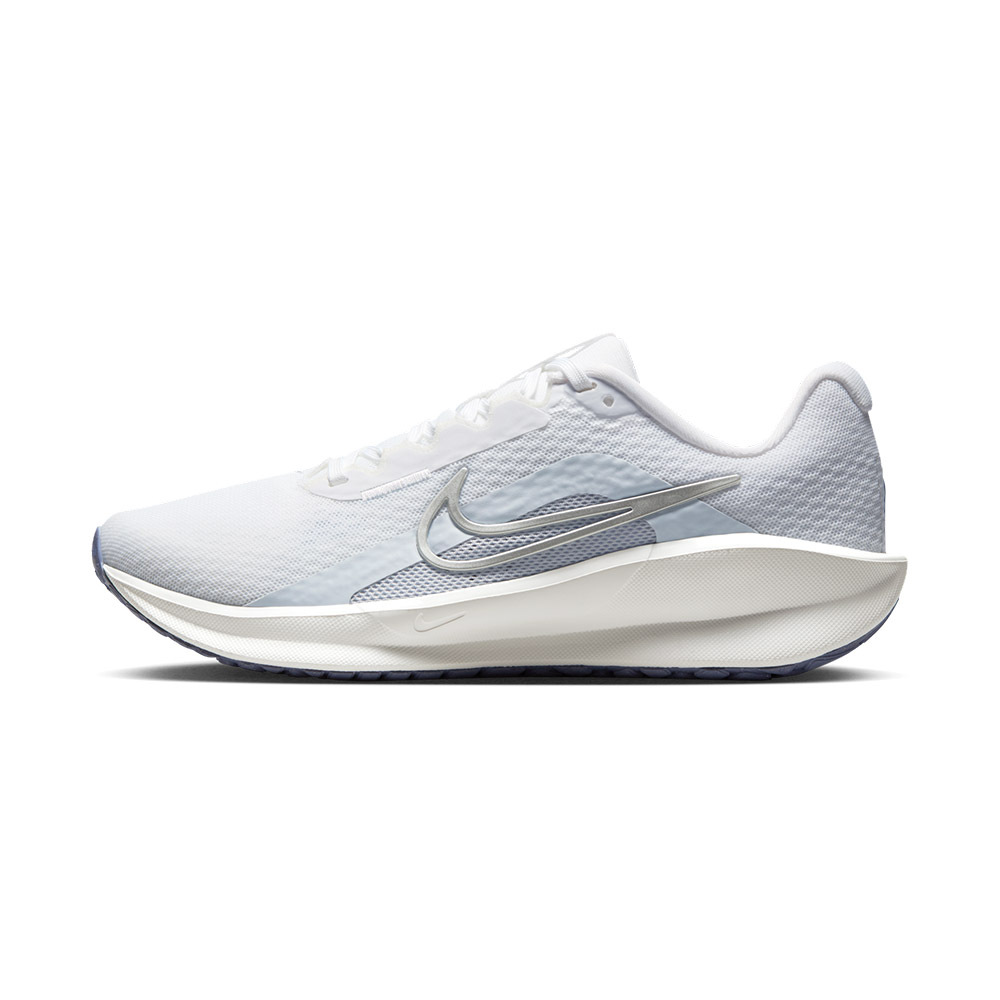 Nike Downshifter 13 女鞋 白灰色 運動 跑鞋 透氣 網布 緩震 氣墊 慢跑鞋 FD6476-110