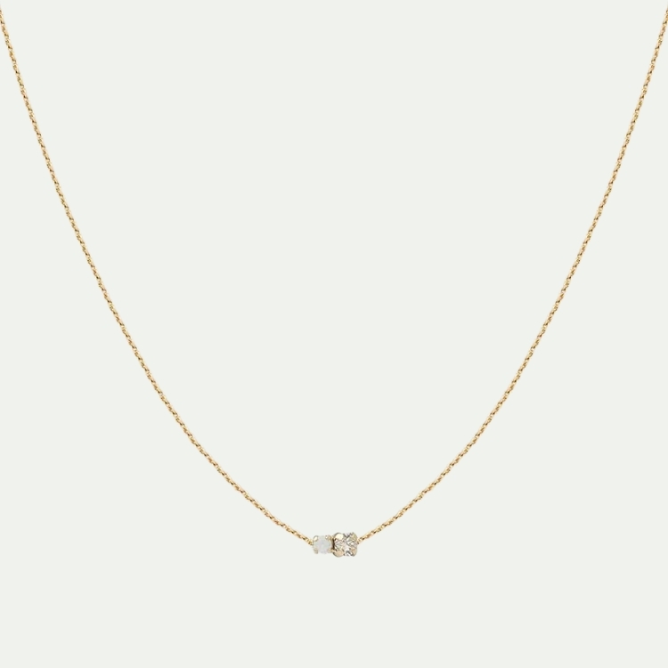 Amants戀人系列-水晶鎖骨項鍊(40cm-24k金含施華洛世奇水晶)