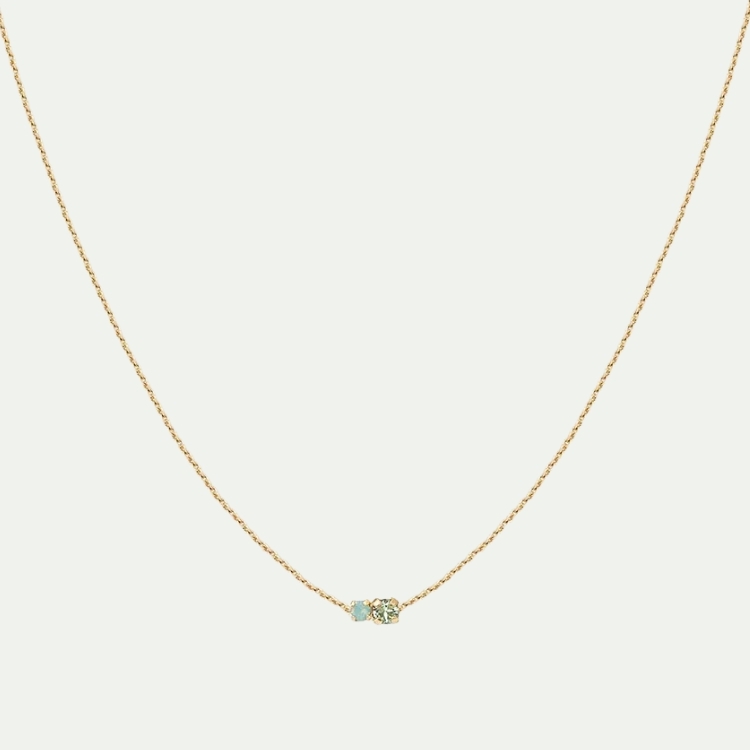 Amants戀人系列-水晶鎖骨項鍊(40cm-24k金含施華洛世奇水晶)