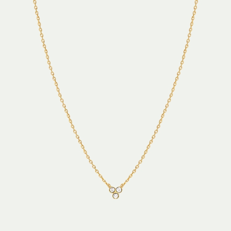 祝願系列-水晶項鍊(24k金含施華洛世奇清透水晶)