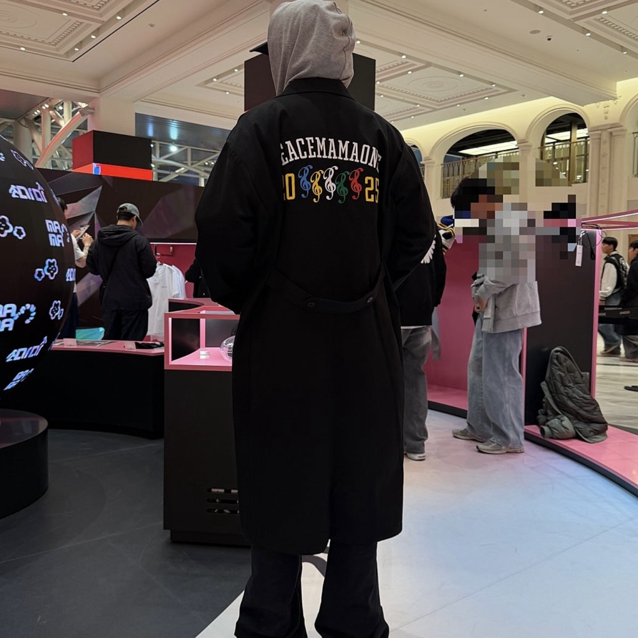 GD G-DRAGON 權志龍 Peaceminusone x 2025 MAMA Awards Coat Black 長大衣 長版風衣外套