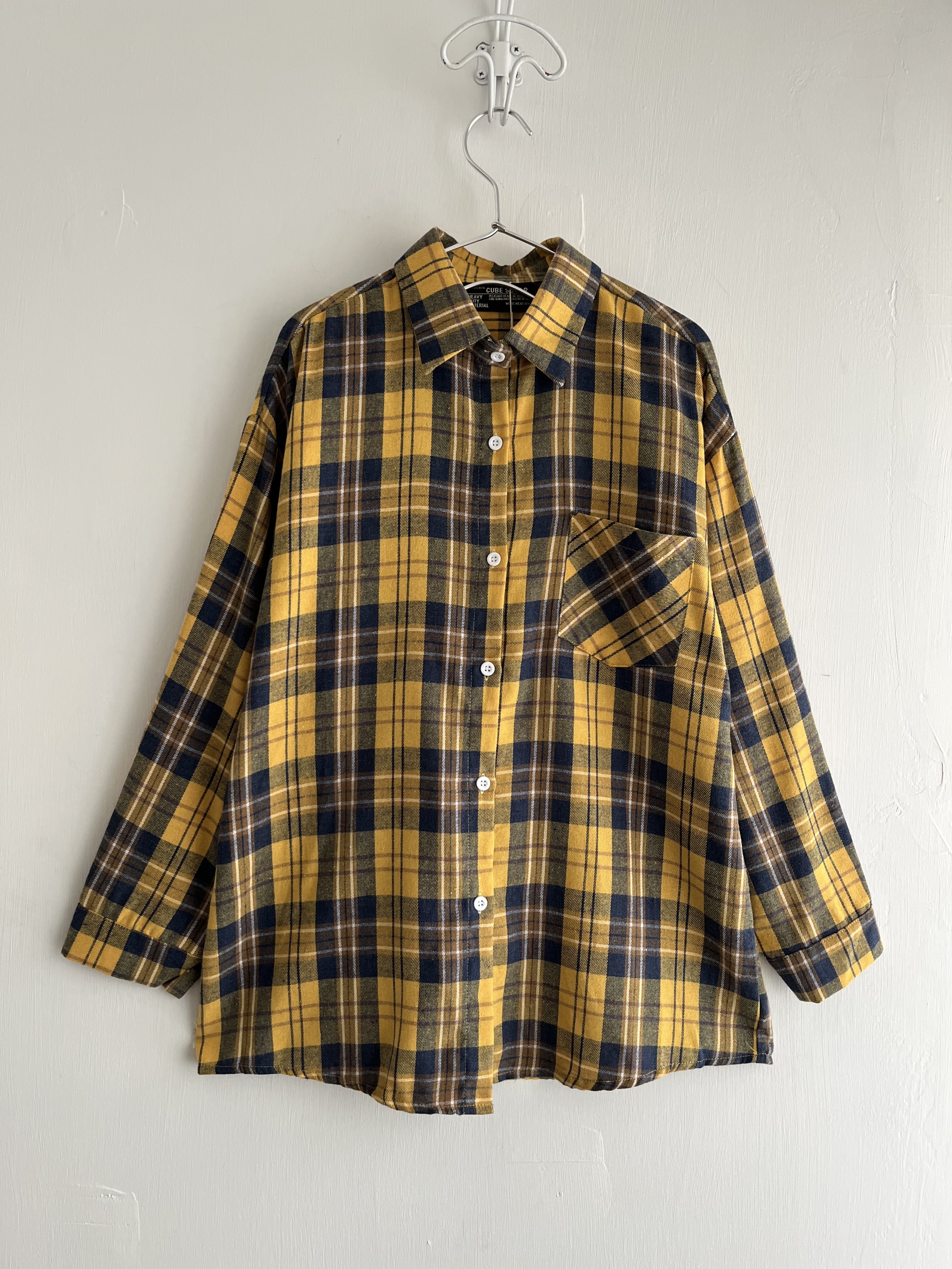 CUBE SUGAR黃色格仔top