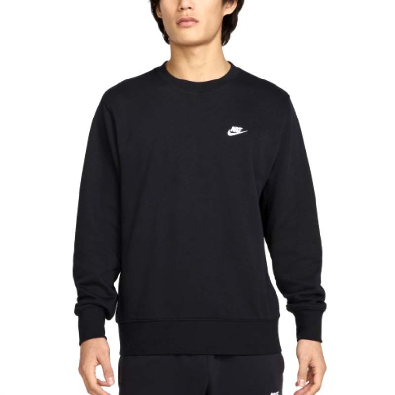 NIKE AS M NK CLUB FT CREW 男圓領套頭衫 大學T 黑色 FN3889-010 [台灣現貨]