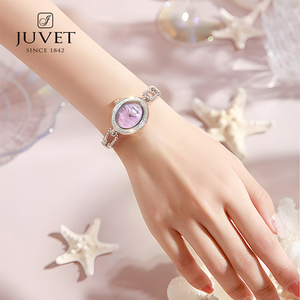 【Juvet爵威】Monet's Garden莫奈花園幻彩系列 氣質 婉約 典雅 晶鑽 石英 不鏽鋼 女款 手錶