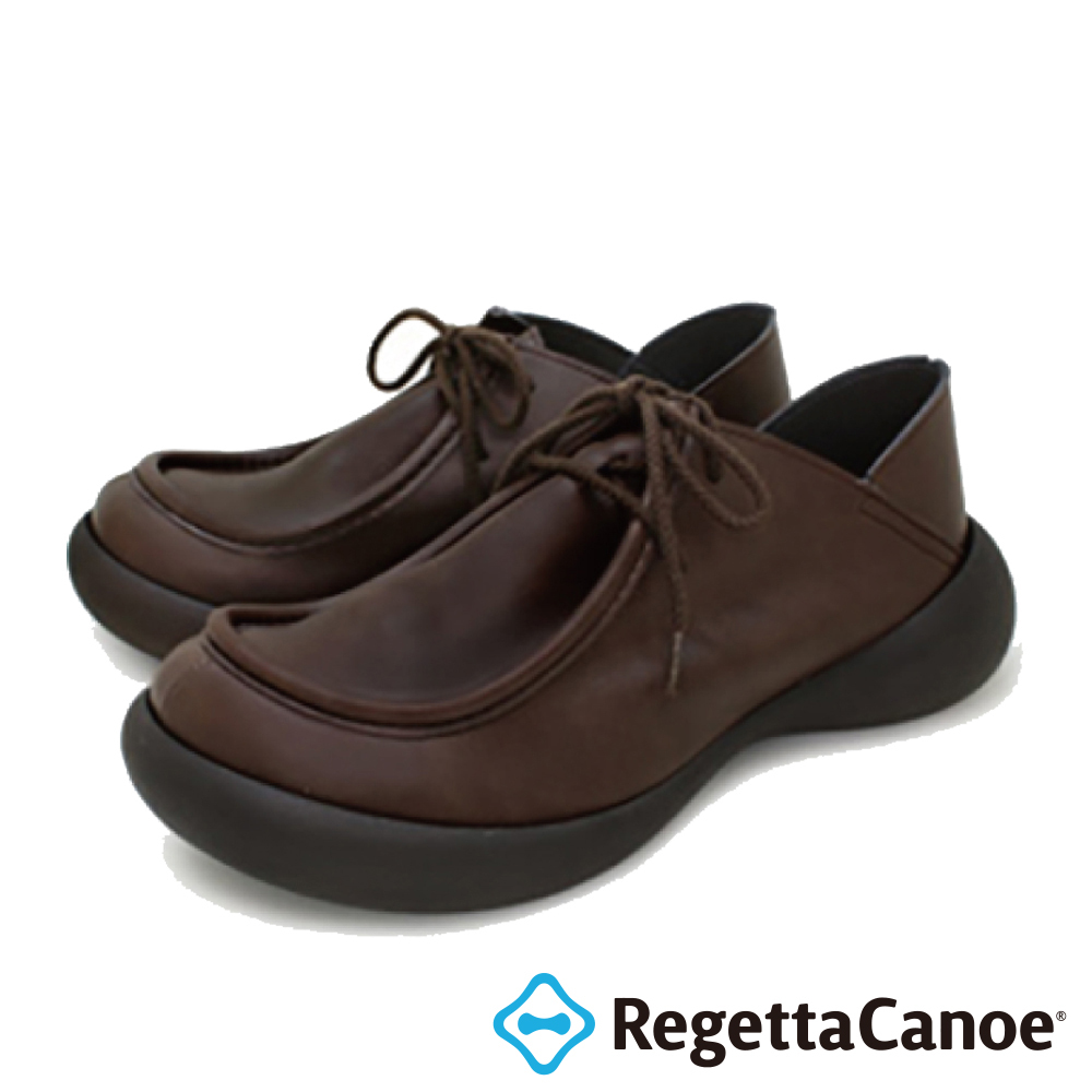 大阪樂步健康鞋 RegettaCanoe兩穿式後踩綁帶便鞋休閒鞋CJFS6820 (DBR-深咖啡)