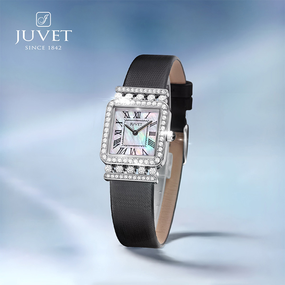 【Juvet爵威】光芒系列 氣質 婉約 典雅 晶鑽 石英 女款 手錶