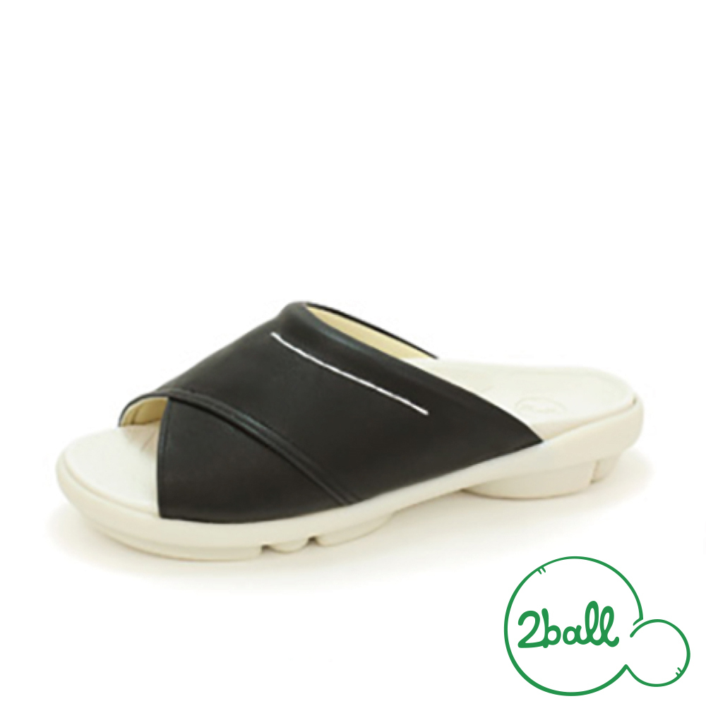 大阪樂步健康鞋 2ball 都會風知性優雅涼鞋TB202(BLK-黑色)