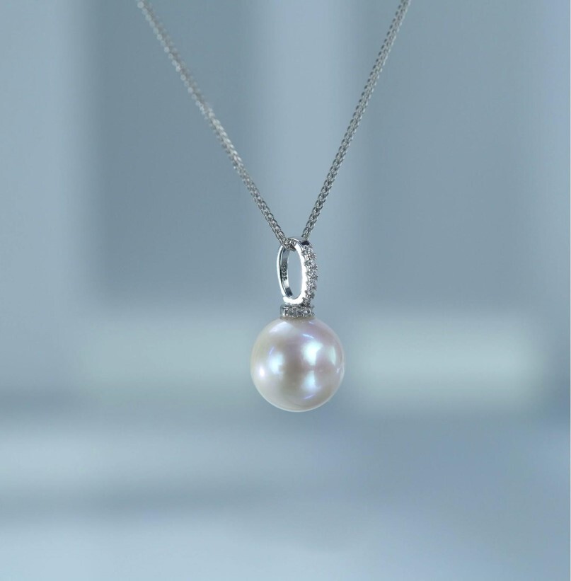 (5296) 奶嘴扣珍珠吊墜 (送銀鏈)