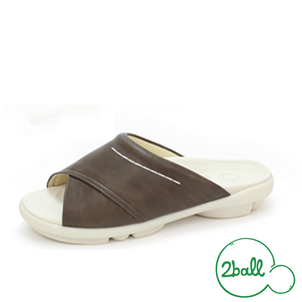 大阪樂步健康鞋 2ball 都會風知性優雅涼鞋TB202(DBR-深褐色)
