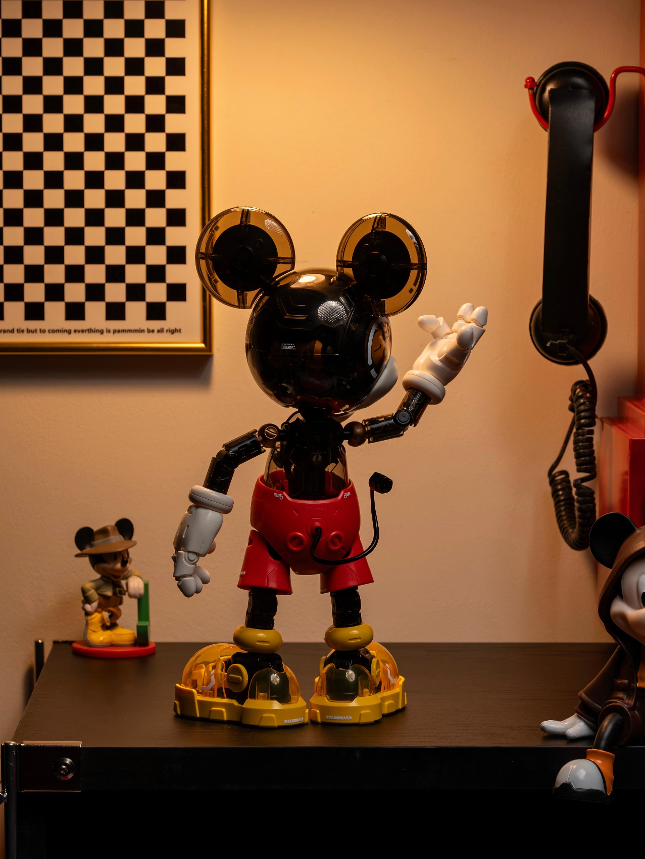 【 預購 】野想PLEYERID 正版授權 米奇 400% 拼裝模型(3種可替換面罩)