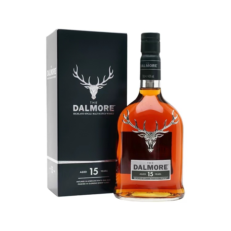 Dalmore 15 Years Old Highland Single Malt Scotch Whisky 大摩15年單一純麥威士忌 (墨綠色盒) 台版