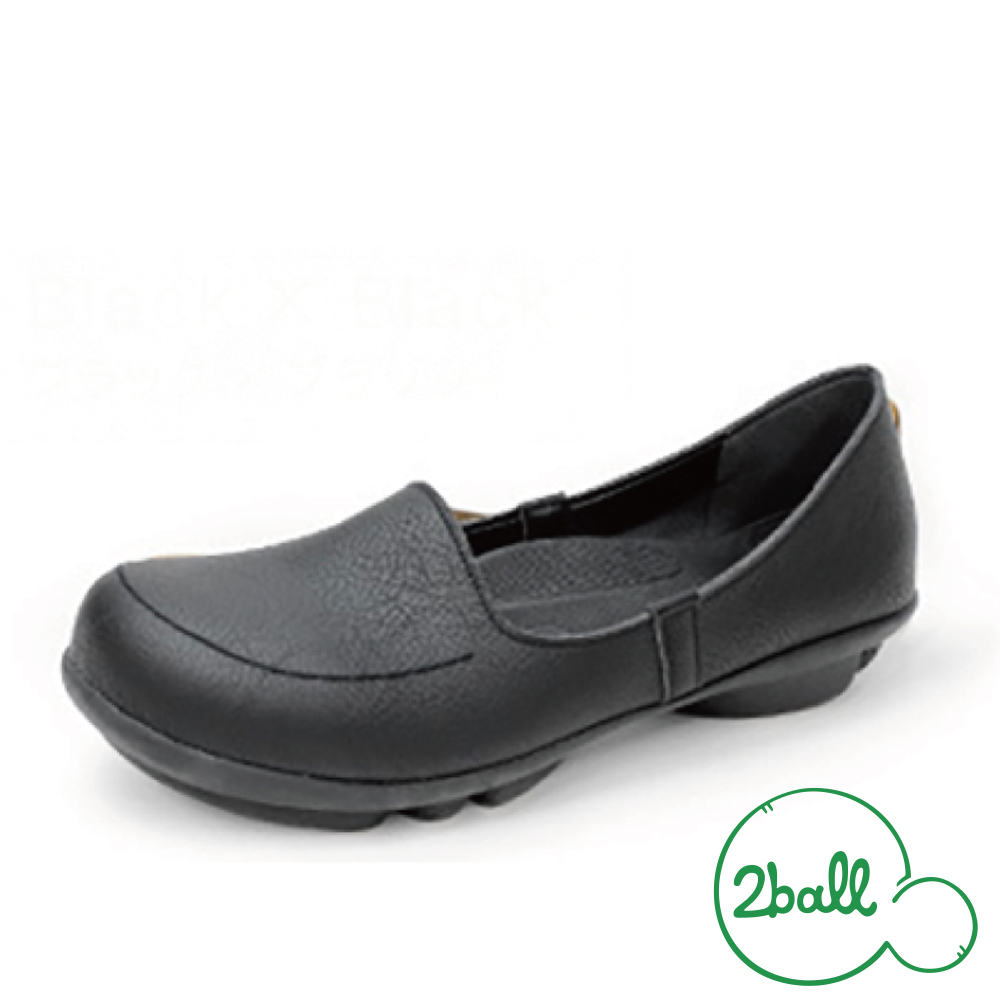 大阪樂步健康鞋 2ball 通勤機能便鞋TB103(BLK-黑X黑)