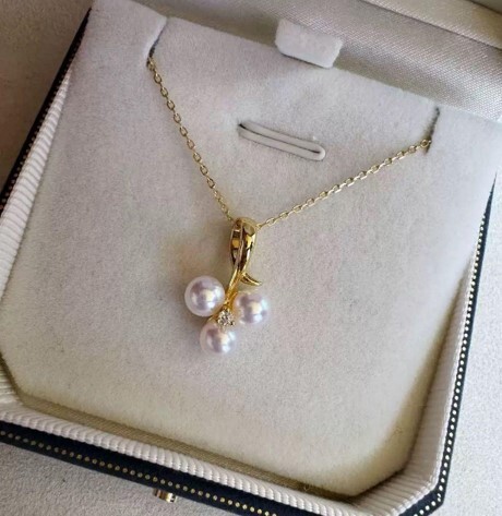 (5302) 小葡萄珍珠吊墜 (送銀鏈)