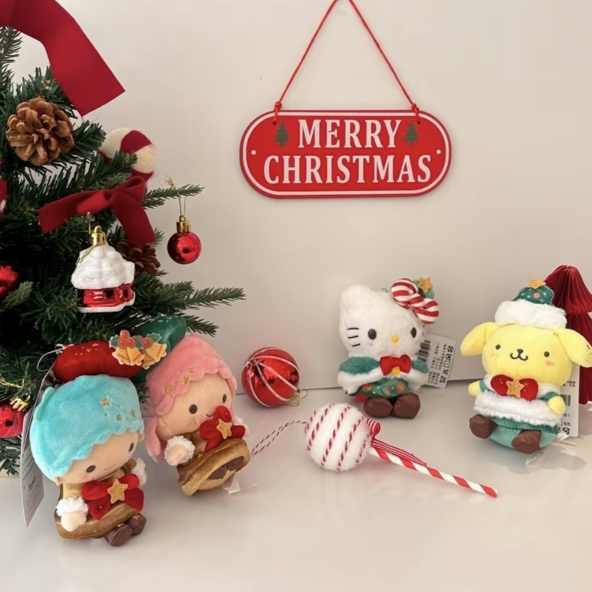 SANRIO 三麗鷗 聖誕節限定 絨毛吊飾 聖誕裝扮 2025限定 日本代購