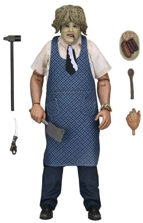 預購26/05 NECA 代理版 可動 8吋 德州電鋸殺人狂 皮臉 老婦人面具