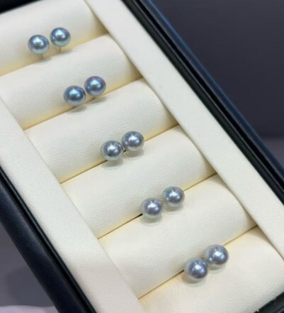 (5307) 真多麻珍珠素釘6-7mm