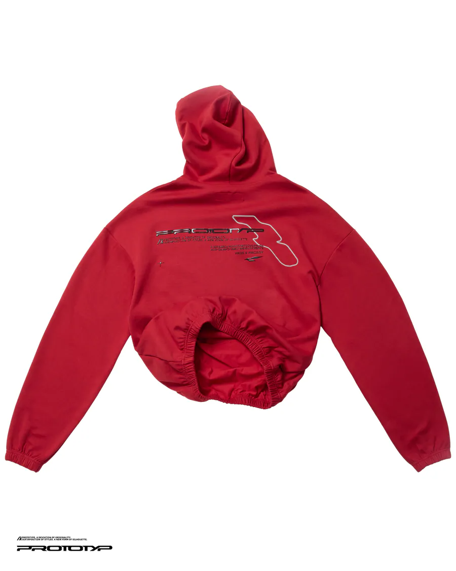 PROTOTYP｜PTP-25A-TH-001 ACCELERATION ECU Hoodie "Vermillion"