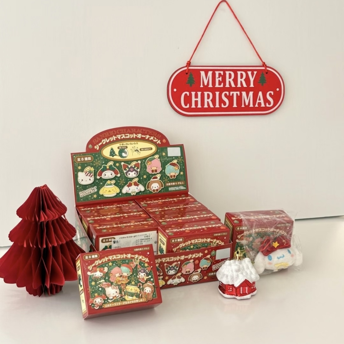 三麗鷗 SANRIO 聖誕節限定 盲盒 絨毛吊飾 大頭