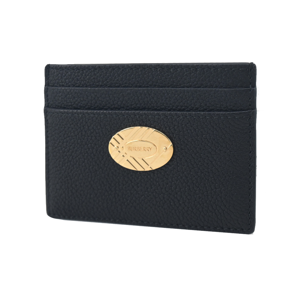 【JS’Maxx】BURBERRY Cotswolds 小牛皮卡片夾(黑色)