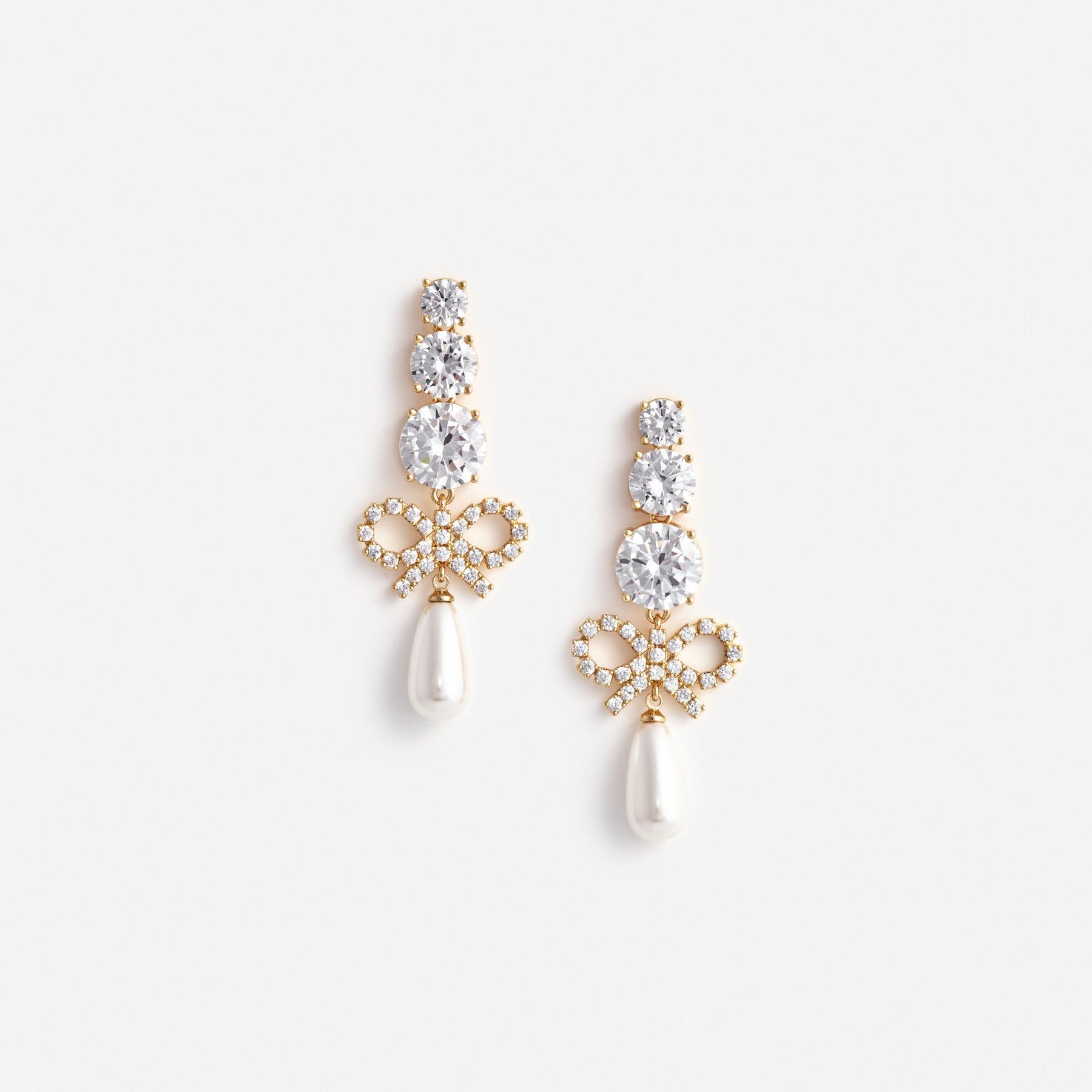 Self Portrait  Crystal  Pearl Earrings