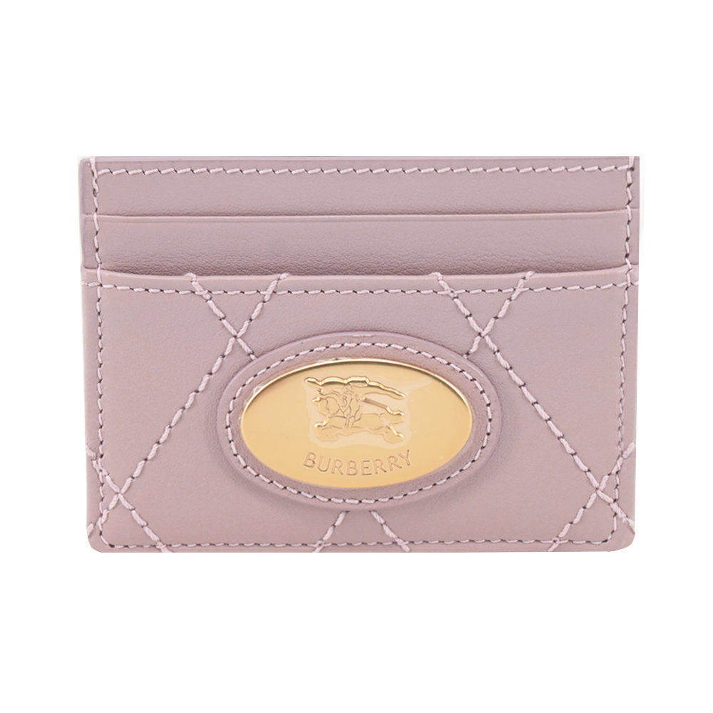 【JS’Maxx】BURBERRY Strand小牛皮卡片夾(粉色)