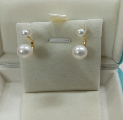 (5315) 趙露思同款白色雙珠耳環