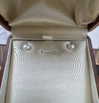 (5316) 無核珍高胖圓耳釘