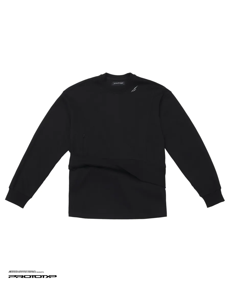 PROTOTYP｜PTP-25A-TT-001 ACCELERATION Layered Sweatshirt