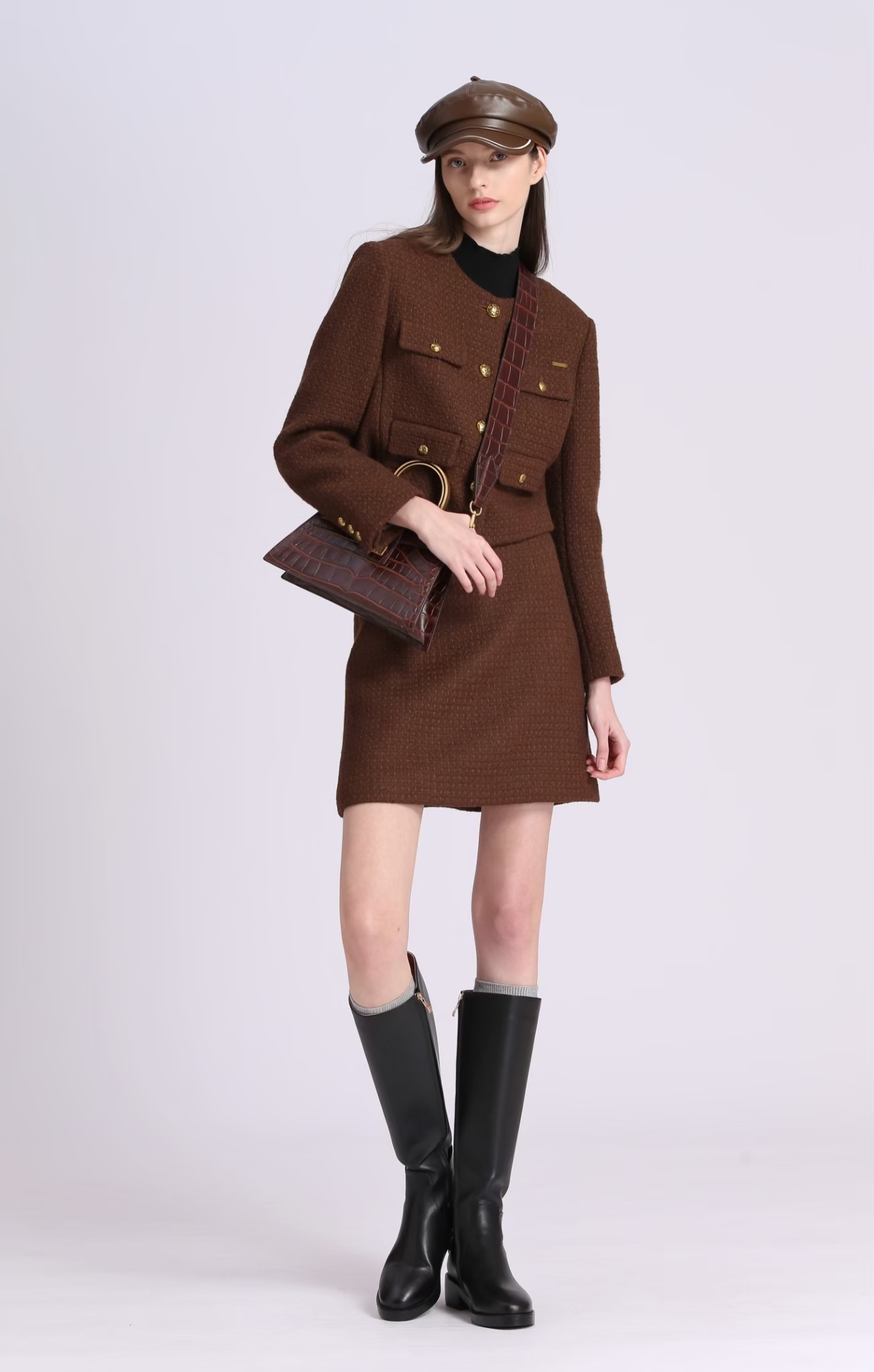 BD15111C1貴族之旅毛呢短裙