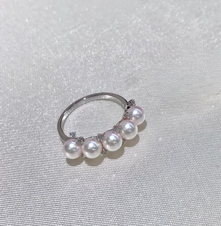 (5328)平衡木珍珠戒指