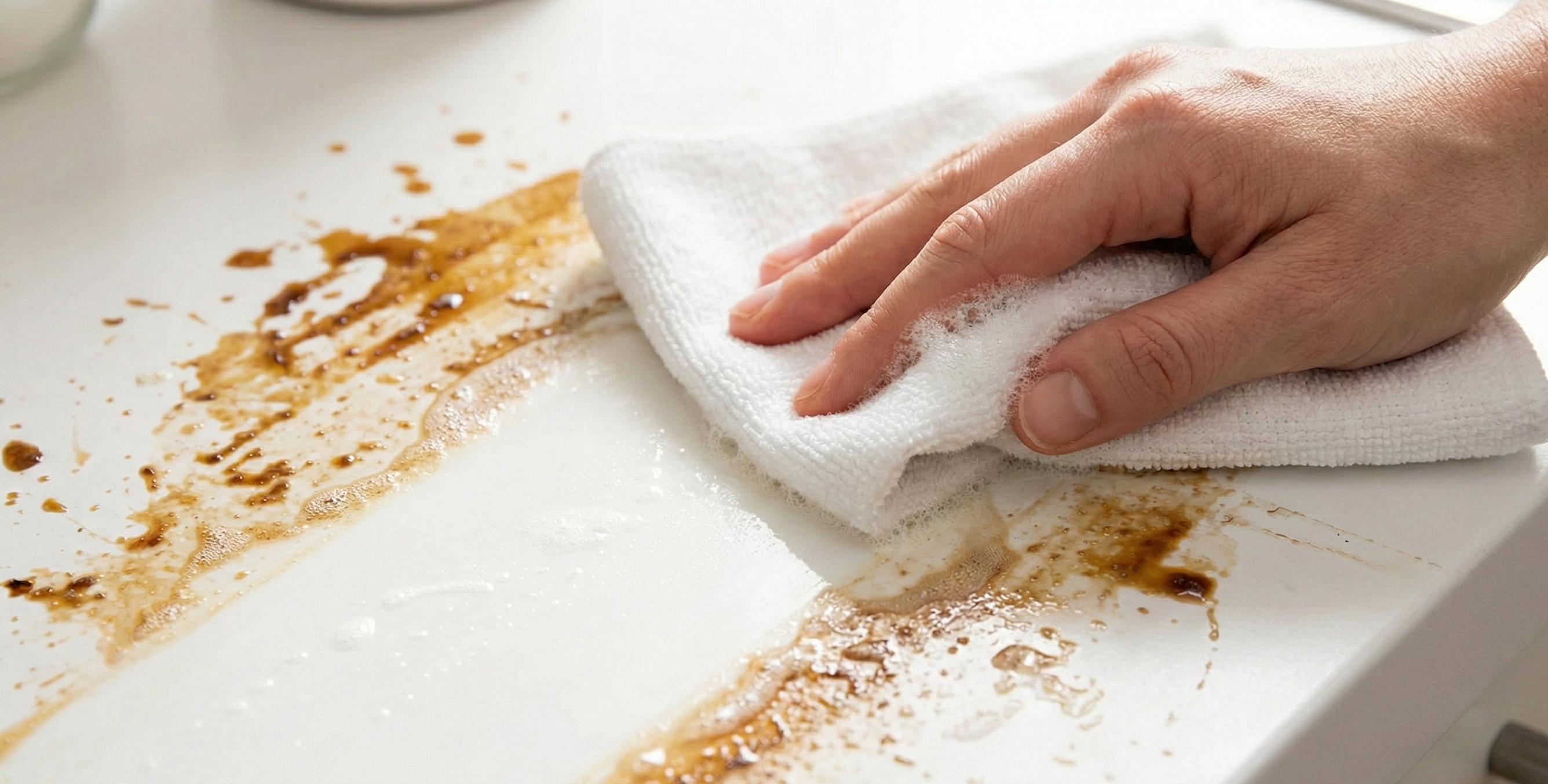 使用溫和APG清潔劑高效去除廚房油污，不傷手且清潔力強。