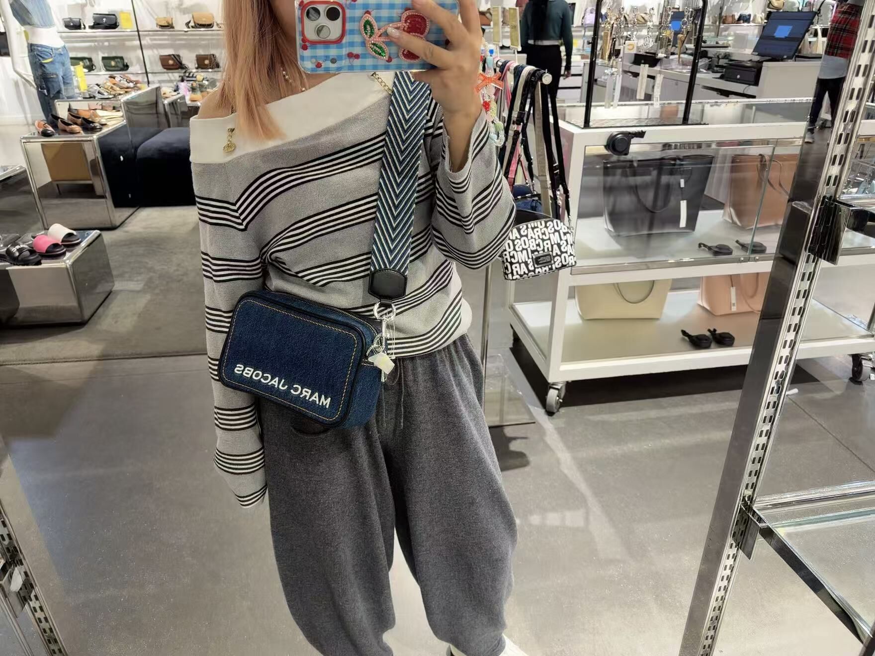 【直播】MARC JACOBS LL1124110 牛仔相機包