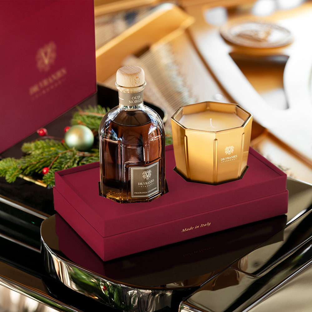 Oud Nobile 稀木沉香，香氛搭配蠟燭的精緻禮盒