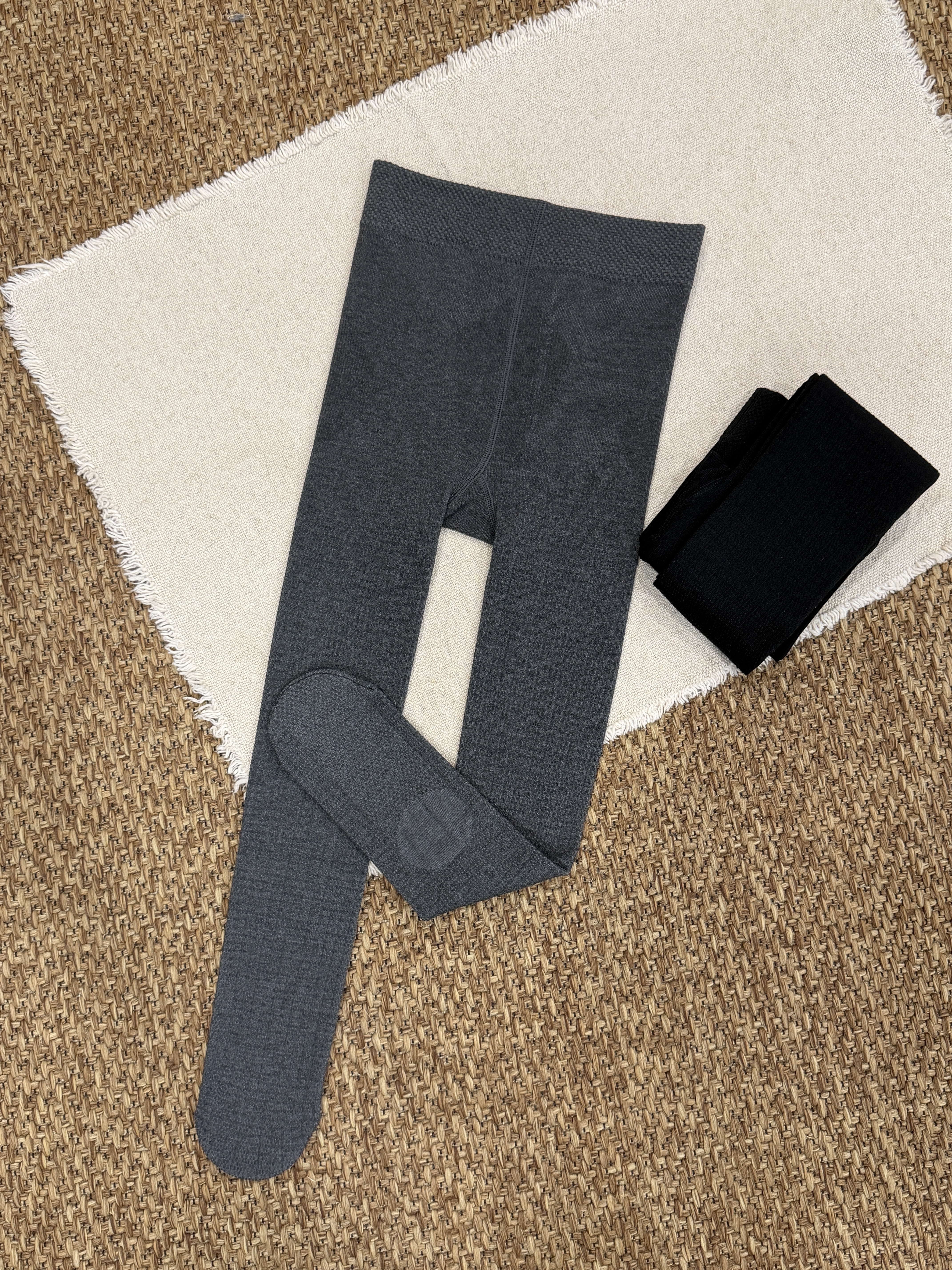 A03626高品質麻花內裏薄磨毛褲襪