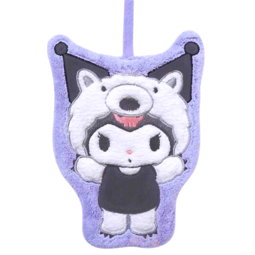 Kuromi 款可掛抹手毛巾 (平行進口)