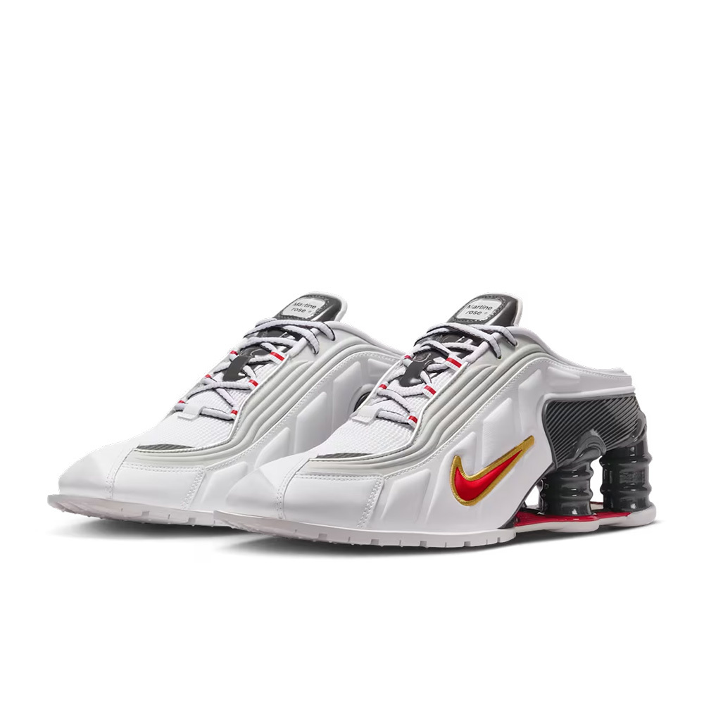 Martine Rose x W Nike Shox MR4 Mule 黑白紅 IM5420-100