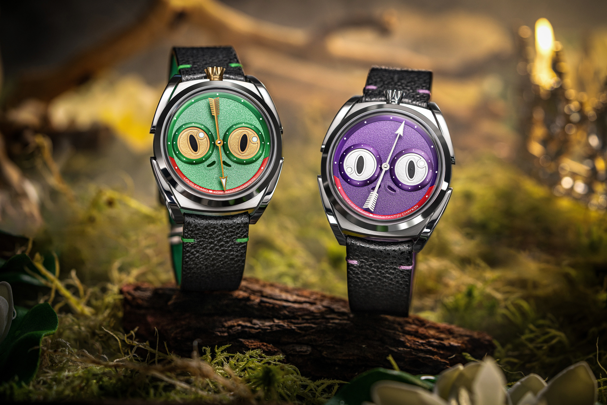 Louis Erard x Konstantin Chaykin 聯名款, Unfrogettable Purple,紫羅蘭,森林綠,青蛙公主,Himeji Kurozan,Urushi 漆藝,斯拉夫傳說