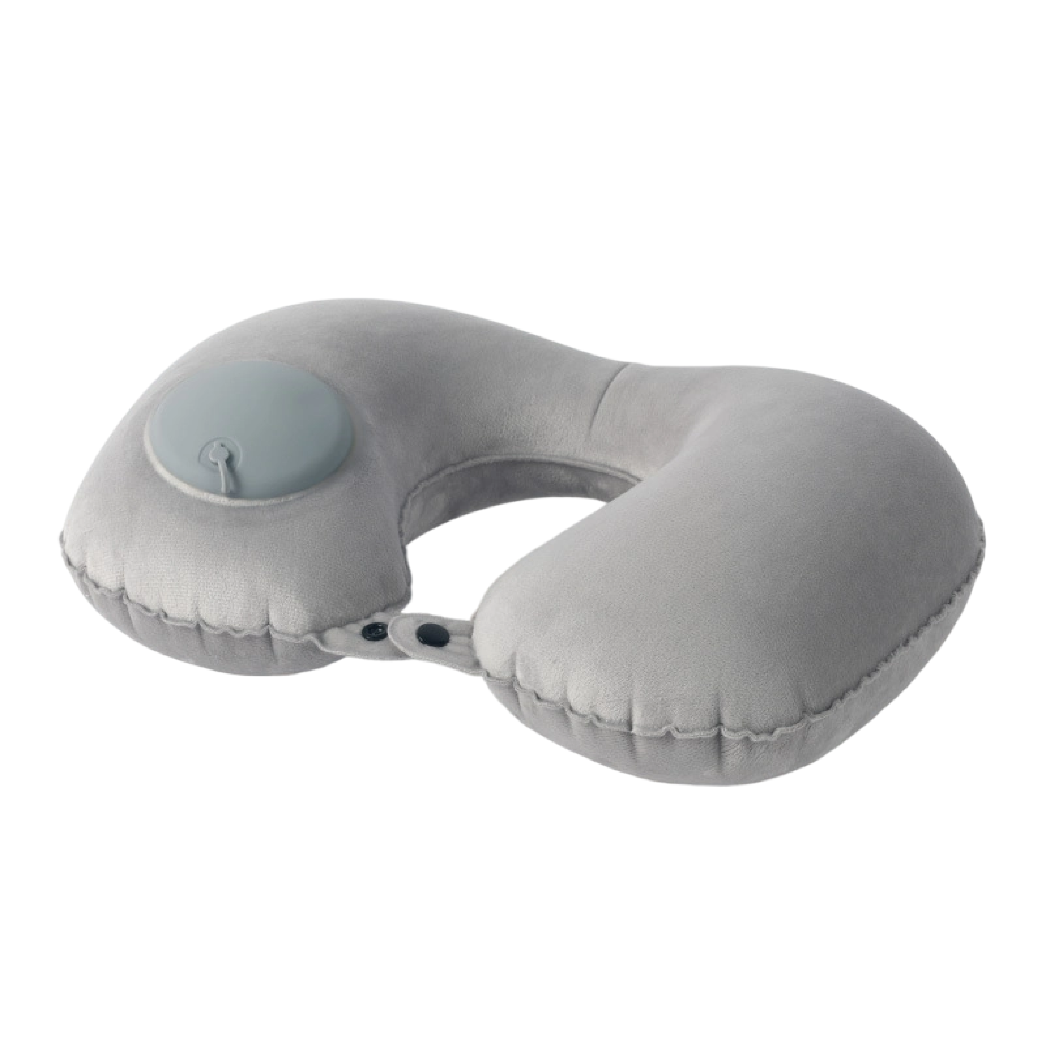 微刷絨按壓式充氣U型枕 (灰色) 64CTB114