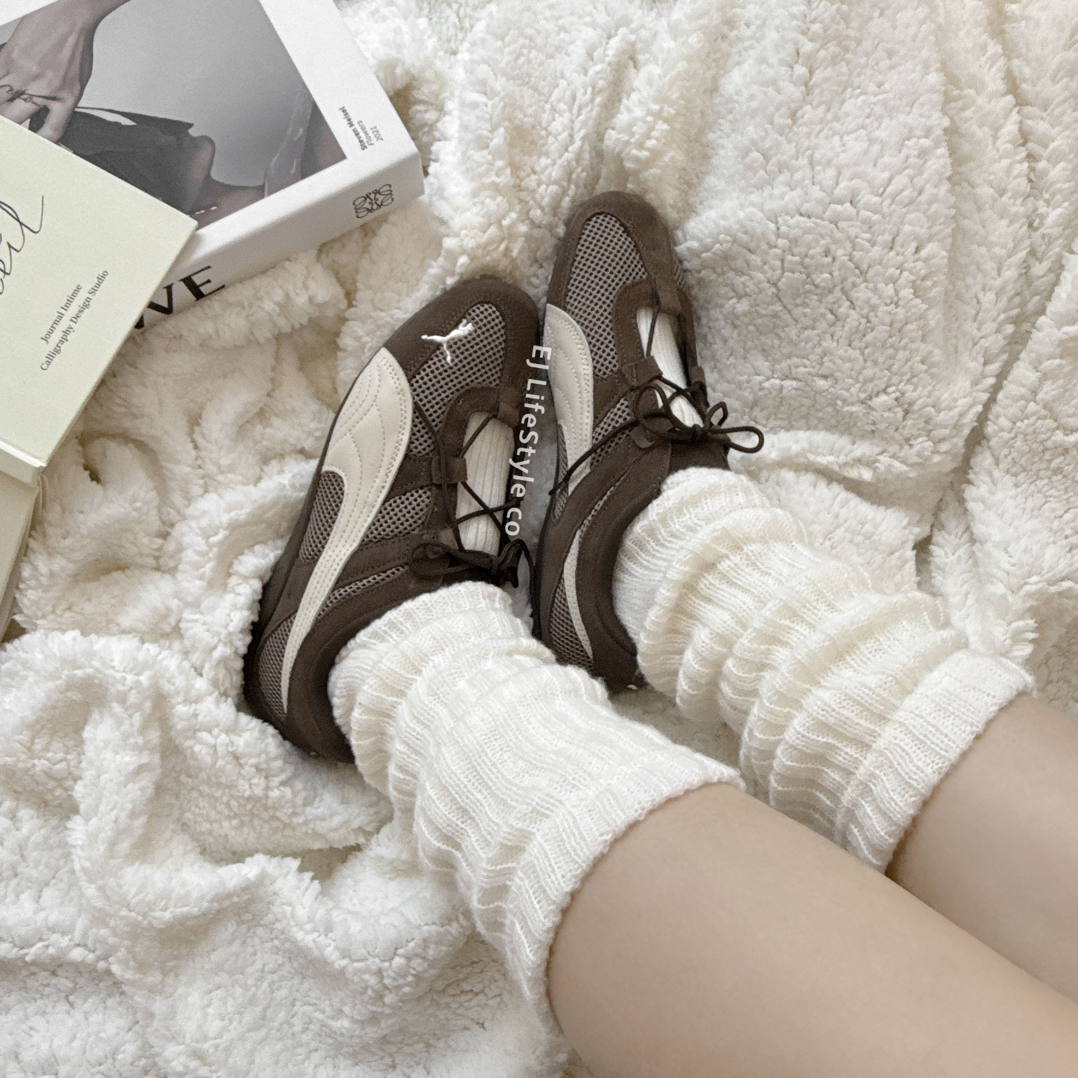 PUMA SPEEDCAT GO 賽車鞋 芭蕾舞鞋 巧克力棕 咖啡 涼鞋  網布 麂皮 女鞋 403589-08 / 現貨