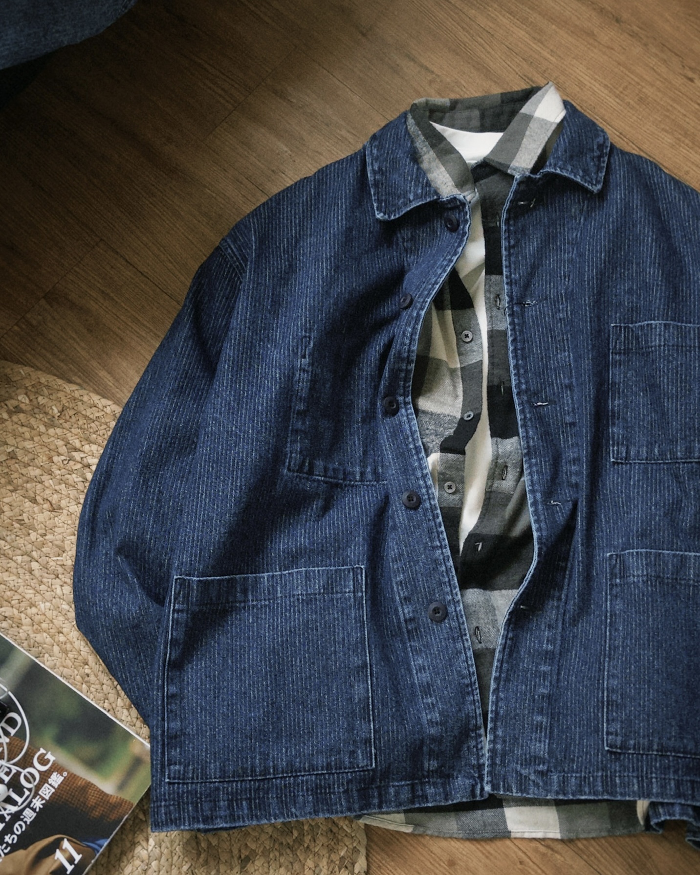 |質感選物🔥|NM.廓形線條感 丹寧 襯衫夾克