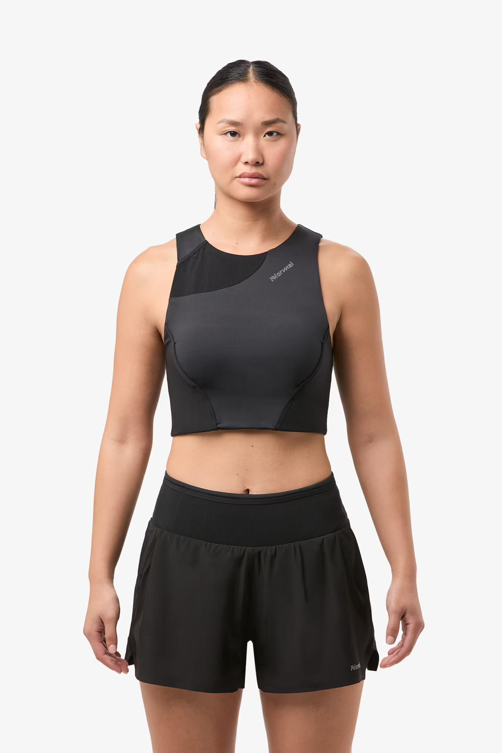 NNORMAL  TRAIL CROPPED TOP W BLACK N2CWTB1-001