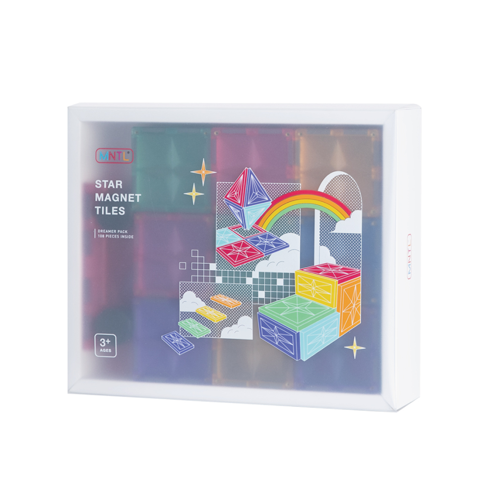 MNTL 磁力片/ 夢想家組合Dreamer/ 經典色/ 108pcs