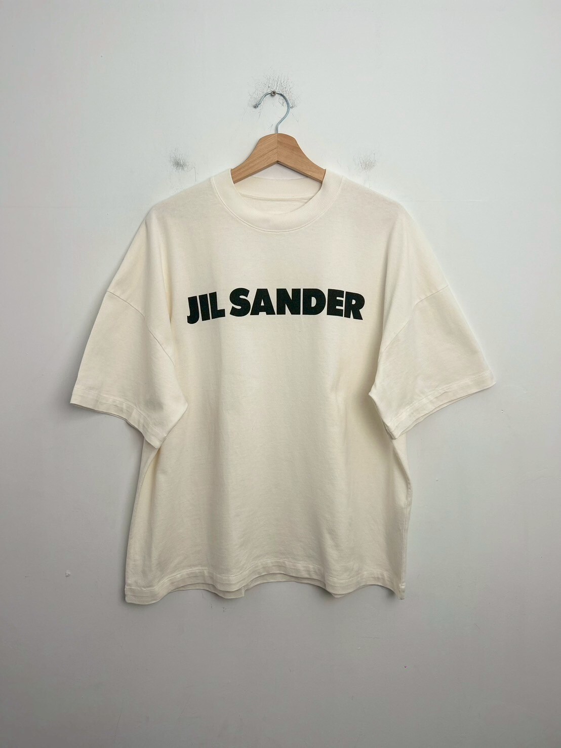 Jil Sander Men's White T-Shirt Crewneck Short SIZE M