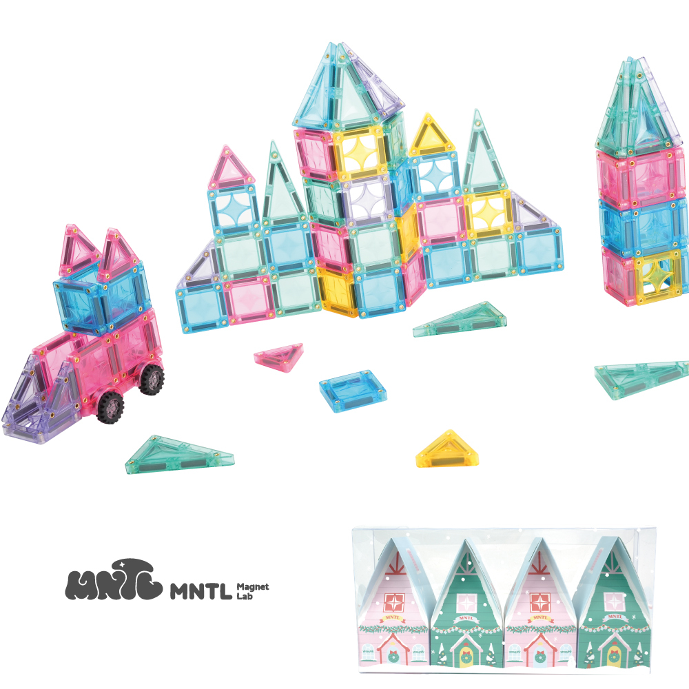 MNTL小小磁力片 繽紛聖誕村 盲盒套組(4入) Christmas Village Blind Box